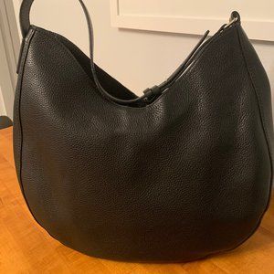 Banana Republic Black Leather Hobo Bag